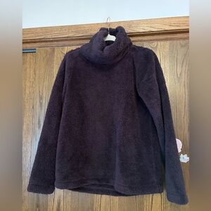 Zella Funnel Fuzzy Fleece Pullover Small
